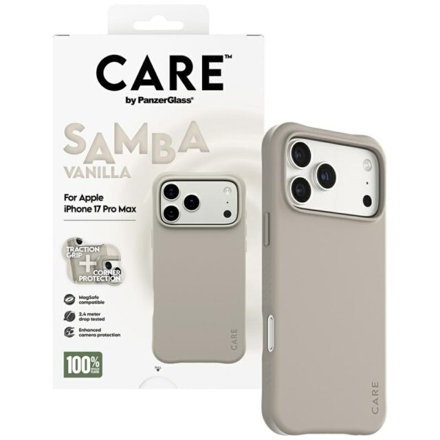 Case CARE by PanzerGlass Fashionable Samba MagSafe for iPhone 17 Pro Max vanilla - imagine 4