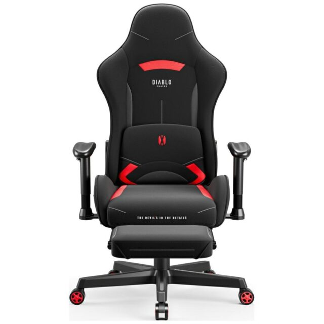 Gaming chair Diablo Chairs X-Starter black-red - imagine 6