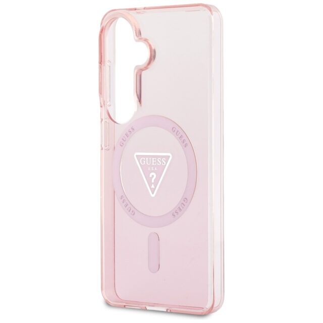 Case Guess IML Gradient Triangle MagSafe for Samsung Galaxy S26 pink - imagine 6