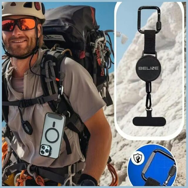 Anti-theft lanyard Beline for phone black - imagine 6