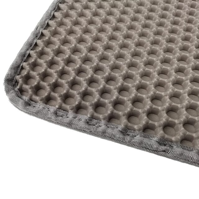 DIAMENTIQ Grey rectangle box mat - cat litter tray mat - 45 x 60 cm - imagine 4