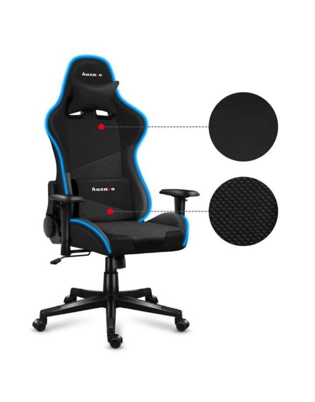 Huzaro Force 6.2 RGB PC gaming chair Bucket (cradle) seat Black - imagine 7