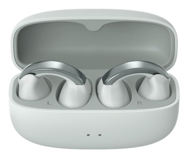 JVC HA-NP1THU - open-back TWS earcuff headphones  grey - imagine 4