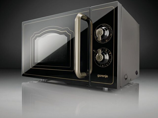 Gorenje Microwave oven with grill MO4250CLB Free standing  20 L  Grill  Mechanic  700 W  Black  Defrost function - imagine 3