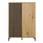 KAMARO 2DD SLIM/GŁ OAK ARTISAN DISPLAY CABINET