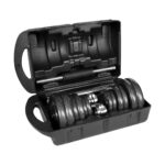 REBEL ACTIVE Adjustable dumbbells in a case 20 kg with a bar - imagine 5