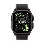 Apple Watch Ultra 3 GPS + Cellular 49mm Black Titanium Case with Black/Charcoal Trail Loop - M/L - imagine 2