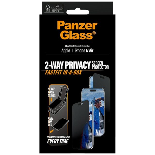 PanzerGlass Ultra-Wide Fit Fastfit Privacy Glass for iPhone Air - imagine 6