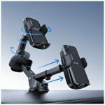 Car holder USAMS ZJ086 for windshield/dashboard black - imagine 4