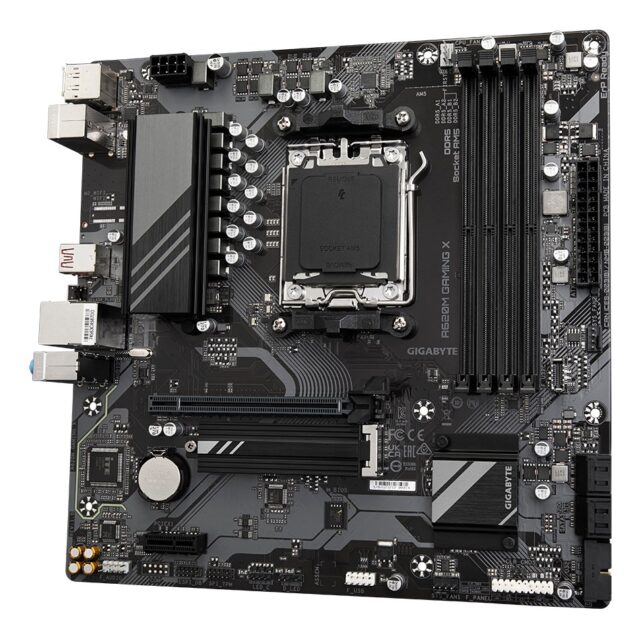 GIGABYTE A620M GAMING X Motherboard - Supports AMD Ryzen 8000 CPUs  8+2+1 Phases Digital VRM  up to 8000MHz DDR5 (OC)  1xPCIe 4.0 M.2  GbE LAN  USB 3.2 Gen 2 - imagine 4