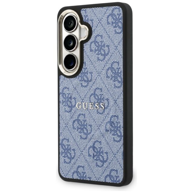 Case Guess 4G Embossed Ring MagSafe for   Samsung Galaxy S26 blue - imagine 2