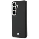 BMW Signature PU Leather Metal Logo Magnetic Zadní kryt pro Samsung Galaxy S26 Black - imagine 2