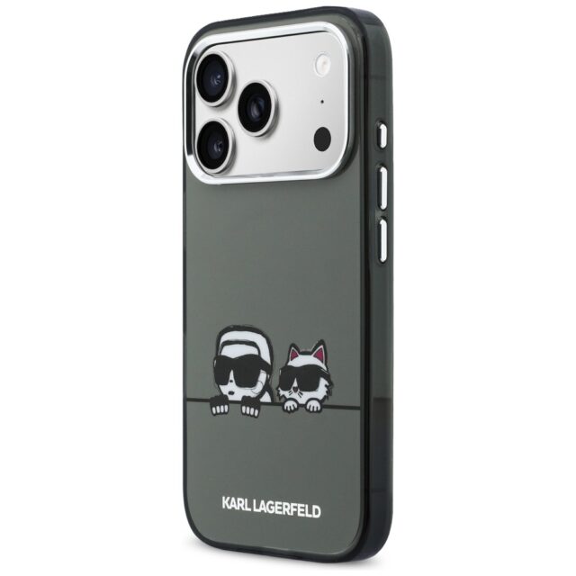 Karl Lagerfeld IML K&CH Heads Logo MagSafe Zadní Kryt pro iPhone 17 Pro Max Black - imagine 3