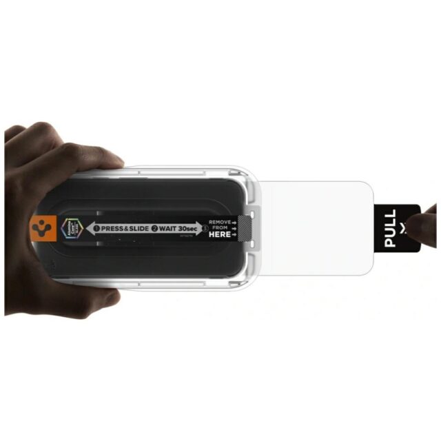 Tempered glass Spigen Glas.TR "EZ FIT PRO AC" for Google Pixel 10A 2pcs transparent - imagine 3