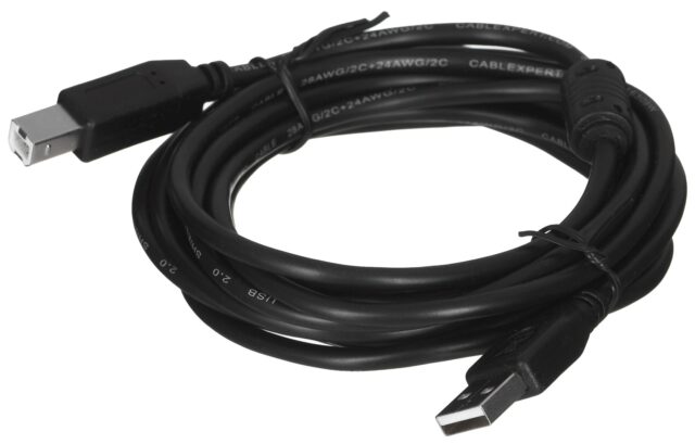 Gembird 3m USB 2.0 A/B M USB cable USB A USB B Black - imagine 2