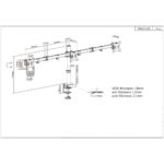 Manhattan TV & Monitor Mount  Desk  Double-Link Arms  3 screens  Screen Sizes: 10-27   Black  Clamp Assembly  Triple Screen  VESA 75x75 to 100x100mm  Max 7kg (each)  Lifetime Warranty - imagine 7