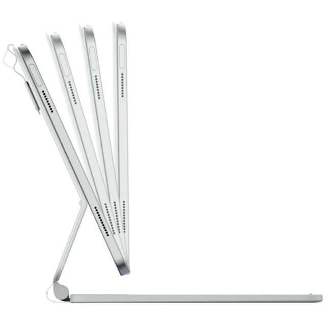 Case Typecase Edge+ with keyboard for iPad 11" A16 2025 / iPad 10.9' 2022 white - imagine 2