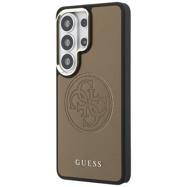 Case Guess Perforated Logo MagSafe for    Samsung Galaxy S26 Ultra brown - imagine 3