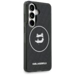 Case Karl Lagerfeld IML Repeated         Choupette MagSafe for Samsung Galaxy S26 black - imagine 4