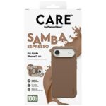 Case CARE by PanzerGlass Fashionable Samba MagSafe for iPhone Air espresso - imagine 5
