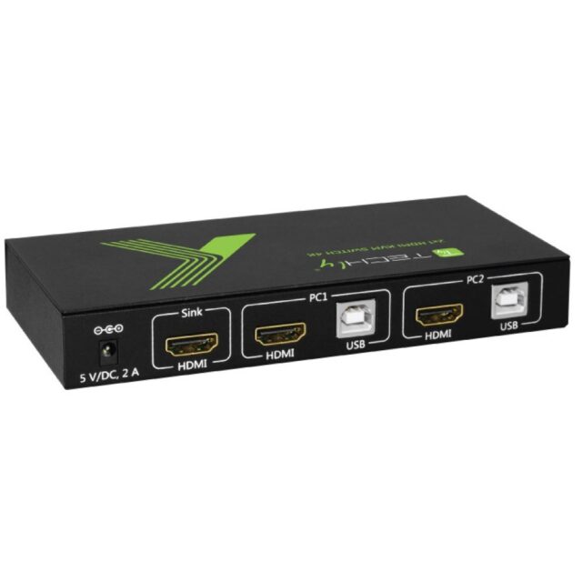 Techly 2x1 USB HDMI 4Kx2K IDATA KVM-HDMI2U KVM switch Black - imagine 3