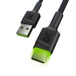 Green Cell KABGC13 USB cable USB 2.0 2 m USB A USB C Black - imagine 2