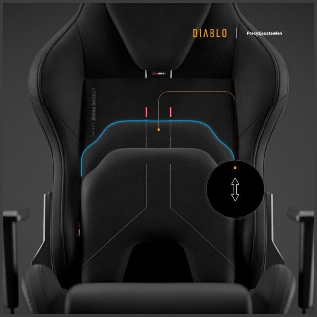 Gaming chair Diablo X-One PRIME Normal Size black - imagine 7