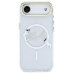 Case Karl Lagerfeld IML Choupettes Karl  Script Logo MagSafe for iPhone Air transparent - imagine 3