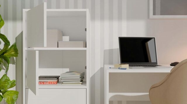 ALMA WHITE CHEST OF DRAWERS - imagine 9