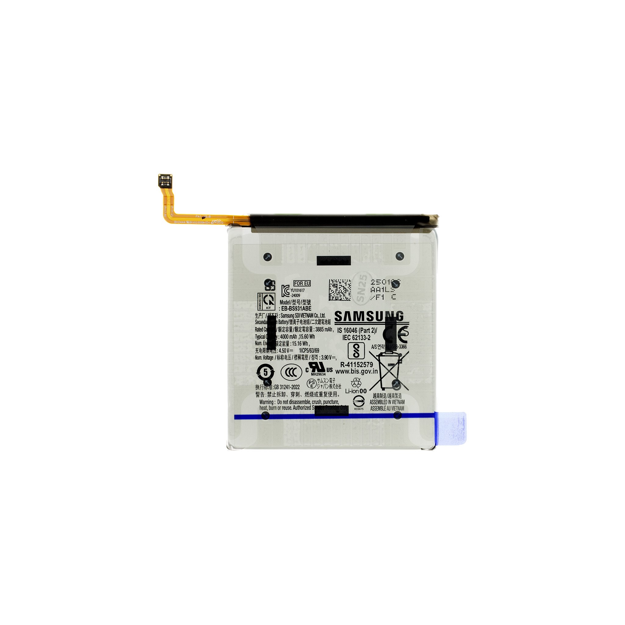 cps-4e1de52dcf2f8d7d0fd916542922f836-2026-03-08-04-42-25 EB-BS931ABE Samsung Baterie Li-Ion 4000mAh (Service Pack) - imagine 1