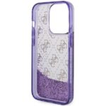Guess GUHCP14LLC4PSGU iPhone 14 Pro 6.1" purple hardcase Liquid Glitter 4G Transculent - imagine 7