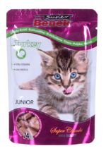 SUPER BENEK Junior Turkey - wet cat food - 100 g - imagine 2