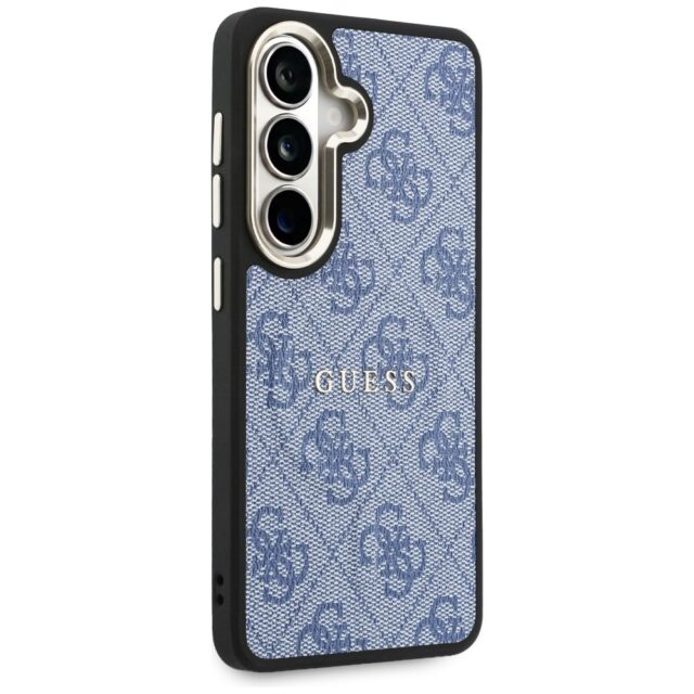 Case Guess 4G Embossed Ring MagSafe for   Samsung Galaxy S26 blue - imagine 4