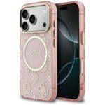 Etui Guess IML Peony Dot MagSafe do       iPhone 17 Pro różowy