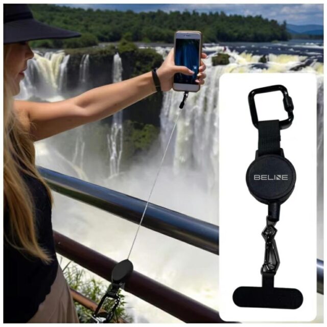 Anti-theft lanyard Beline for phone black - imagine 5