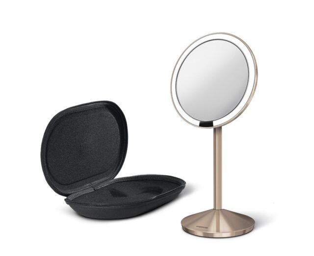 simplehuman ST3010 makeup mirror Freestanding Round Rose gold - imagine 2