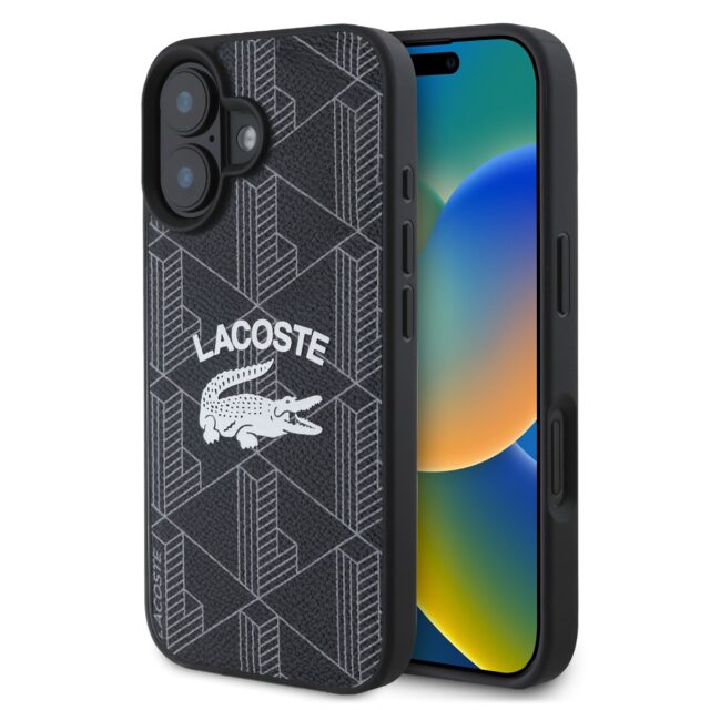 Lacoste LCHMP16SPIGK iPhone 16 6.1" czarny/black hardcase Monogram Vintage Logo MagSafe - imagine 9