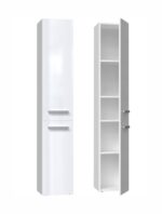 Bathroom cabinet NEL II 31x30x174 cm  white  glossy - imagine 3