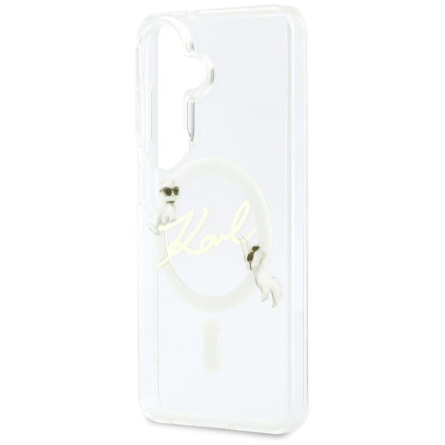 Case Karl Lagerfeld IML KC Script        MagSafe for Samsung Galaxy S26 transparent - imagine 7