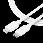 Tactical Smooth Thread Cable USB-C/Lightning 0.3m White