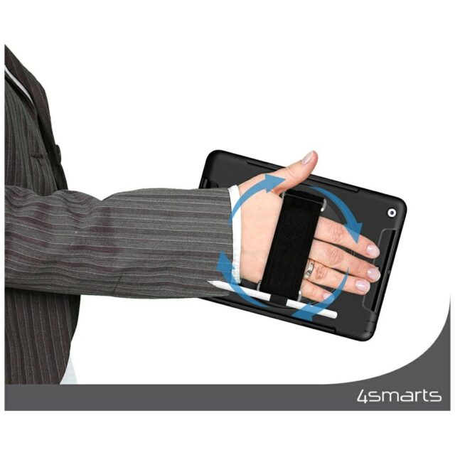 Pancerne etui z uchwytem 4smarts Rugged   Case Grip do Samsung Galaxy Tab S10 Lite / S10 FE / S9 FE / S9 / S8 / S7 czarny - imagine 6