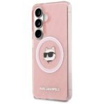 Case Karl Lagerfeld IML Repeated         Choupette MagSafe for Samsung Galaxy S26 Plus pink - imagine 2