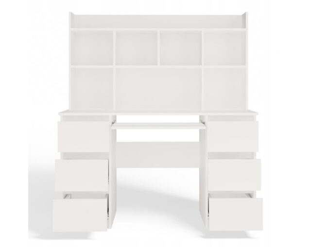 KUBA Desk Set + Extension Piece  White - imagine 3