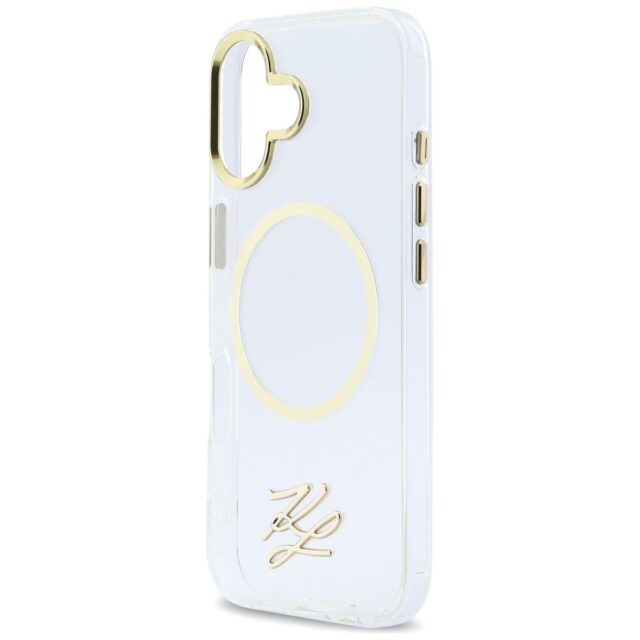 Etui Karl Lagerfeld IML KL Script Logo    MagSafe do iPhone 17 przezroczysty - imagine 6