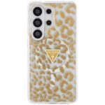 Etui Guess IML Leopard Print Triangle     MagSafe do Samsung Galaxy S26 Ultra brązowy - imagine 3