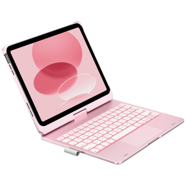 Case Flexbook Touch Typecase with keyboard for iPad 11" (A16) 2025 / iPad 10.9" 2022 light pink - imagine 2