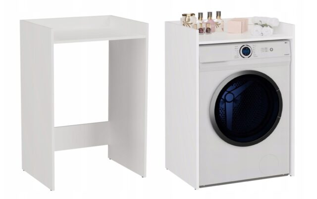 WASHING MACHINE CABINET POLA NP WHITE - imagine 3