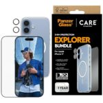 CARE by PanzerGlass Flagship Explorer 3in1 Case + Glass + Lens Protection Kit for iPhone 17
