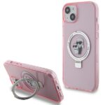 Karl Lagerfeld KLHMP15MHMRSKCP iPhone 15 Plus / 14 Plus 6.7" pink hardcase Ring Stand Karl&Cho