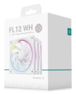 DeepCool FL12 WH-3 in 1 Computer case Fan 12 cm White 3 pc(s) - imagine 8